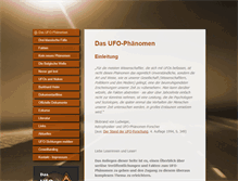 Tablet Screenshot of das-ufo-phaenomen.de